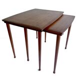 2 Scandinavian Nesting Tables, Teak