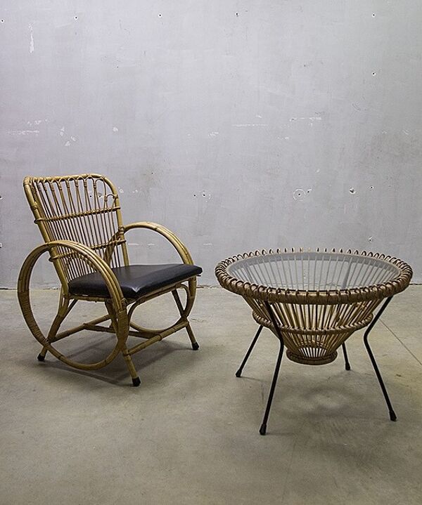 fauteuil en rotin Rohe
