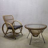 Armchair in rattan Rohe