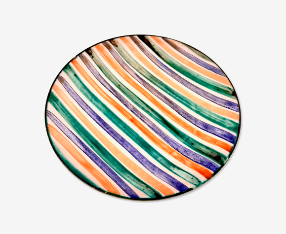 Assiette plate en céramique de Robert Picault