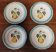 Dessert plates set of four Clairefontaine pear barbotine