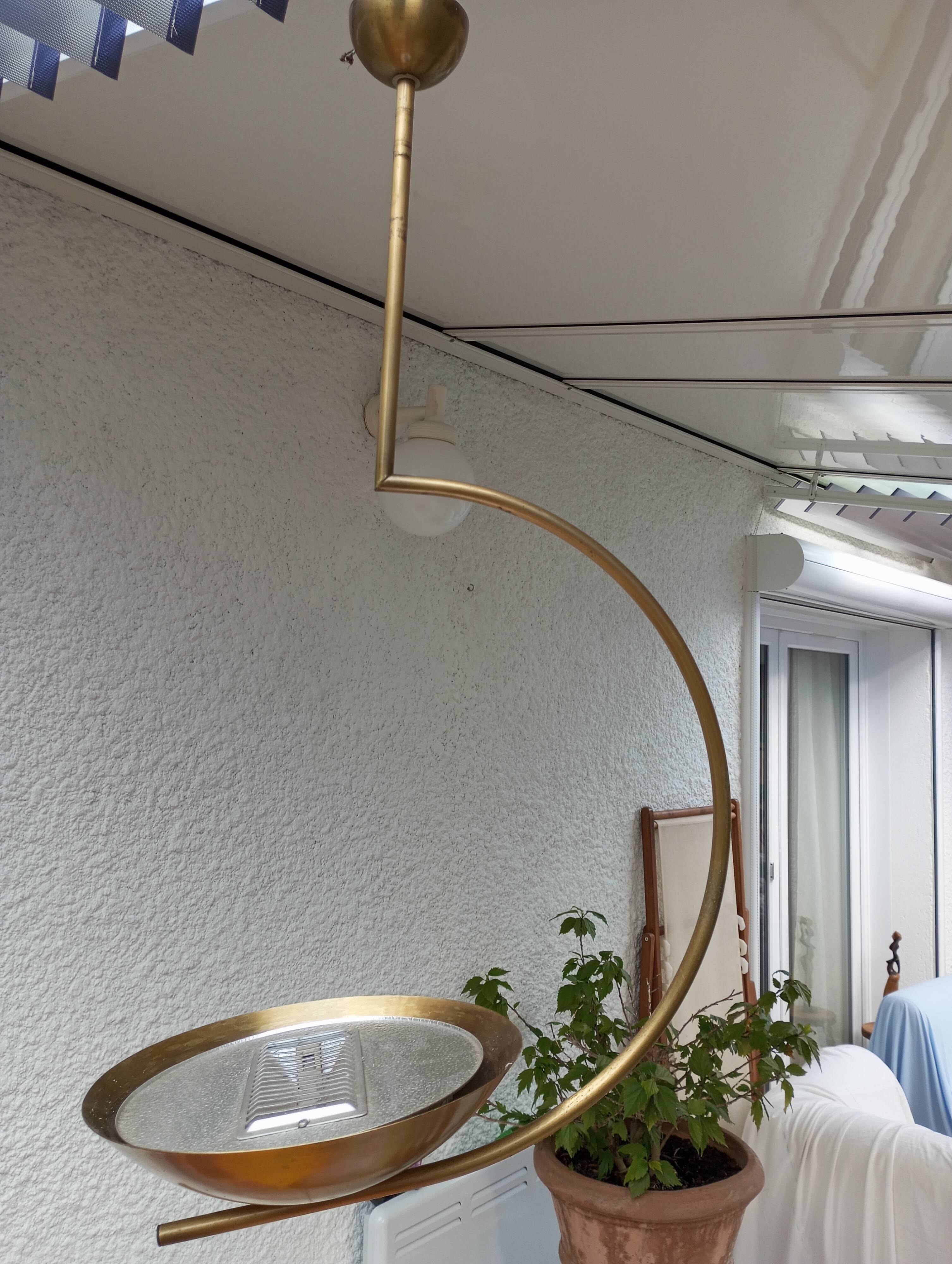 Suspension halogène contemporaine
