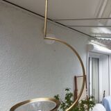 Contemporary halogen pendant light