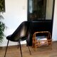 Chaise tonneau en skaï