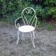 Antique wrought iron garden furniture