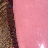 Art deco style pink glass vase