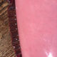 Art deco style pink glass vase