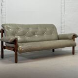 Jean Gillon Brazilian Jacarandá Wooden 3-Seat Sofa for Woodart, Brazil, 60s
