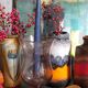 Vintage Biot blown glass tealight holder