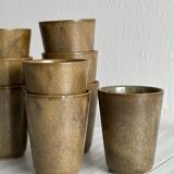 lot de 9 mugs en grès Digoin