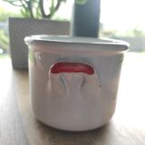 Ceramic planter decorated with cherries