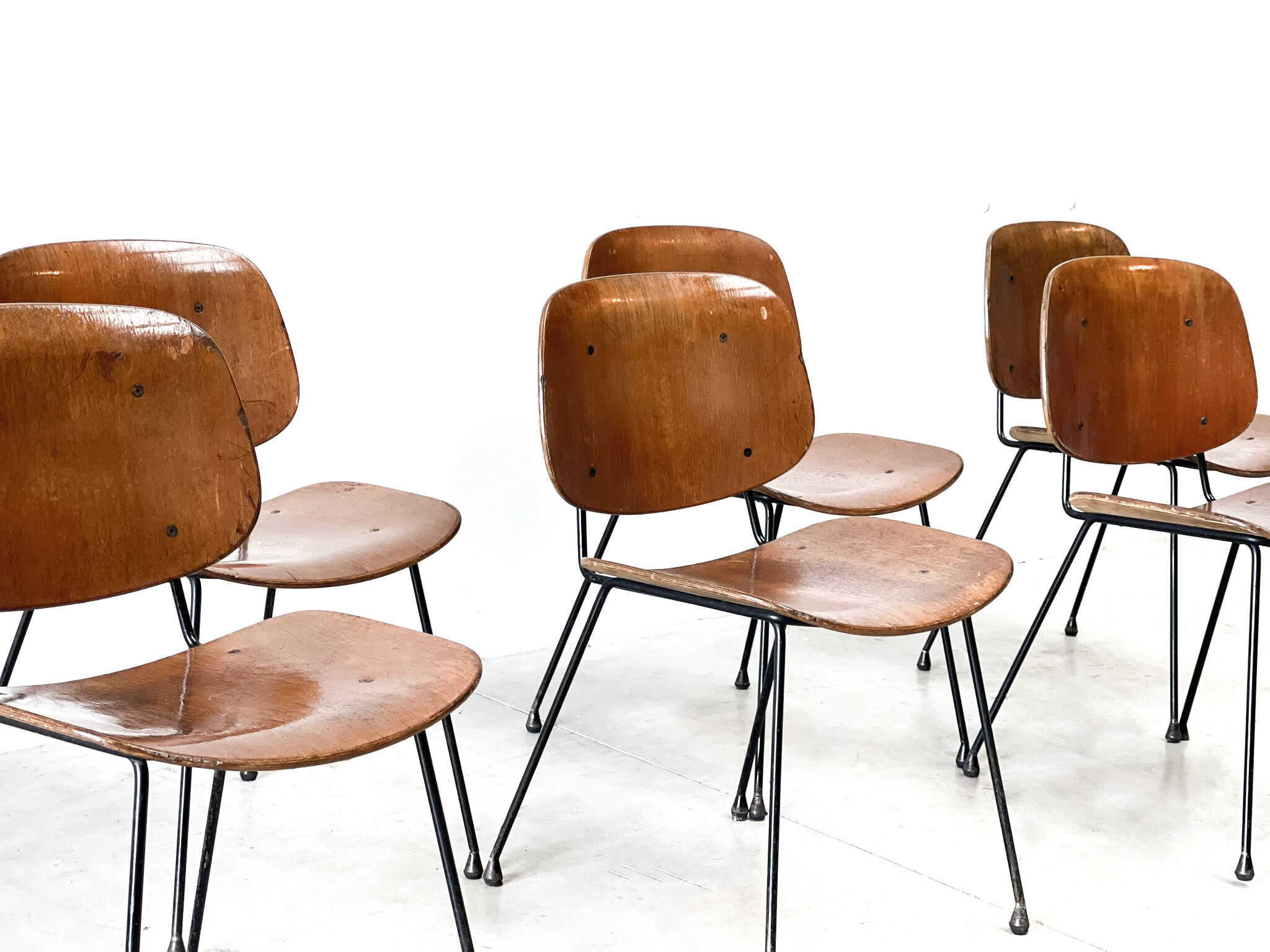 Mid century italian dining chairs 1960s