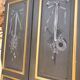 Double portes de placard peintes 1900