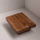 Solid Oak Wabi Sabi Coffee Table, France, 1950s