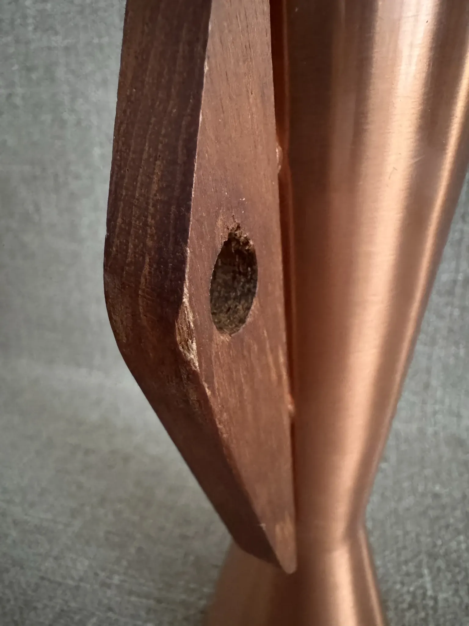 Dahlmann vase in copper, mid-century modern Scandinavian from the 50s/60s.