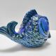 Rimini Blue Ceramic Fish Money Box by Bitossi, Italy