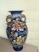 Faience vase with flower decoration