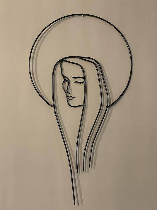 Wrought iron wall decoration