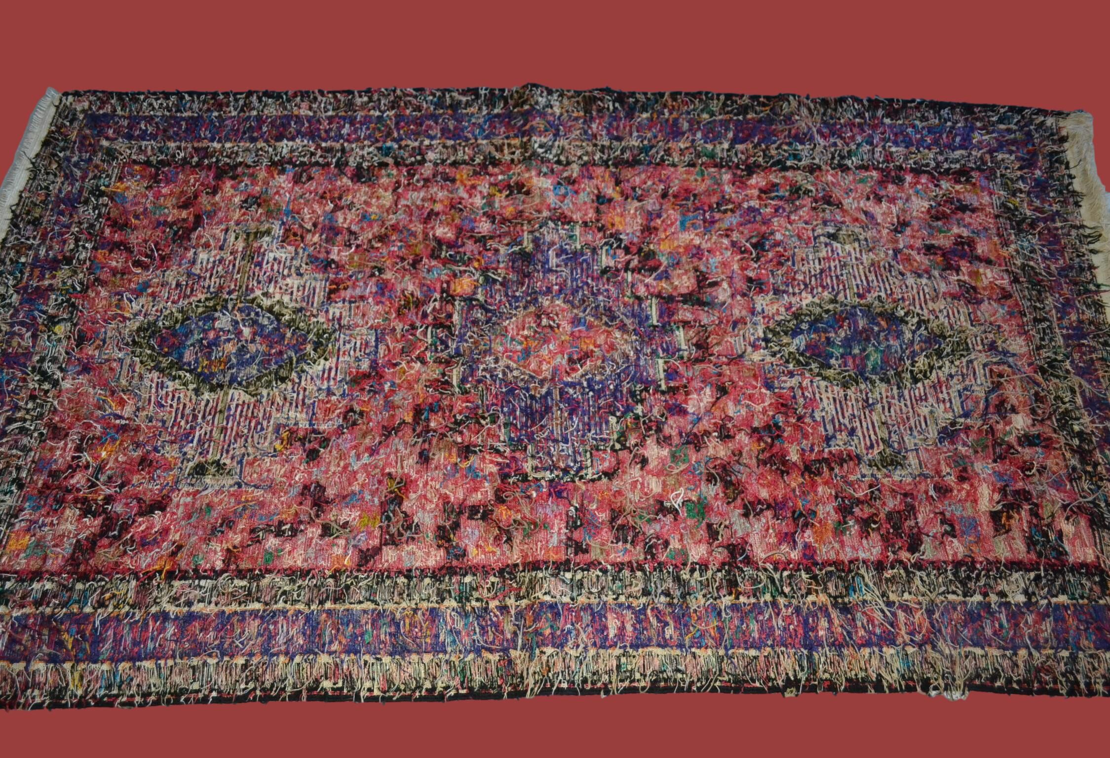 Kilim Soumak, Iranian Azerbaijan, 112 cm x 203 cm, hand knotted around 1970