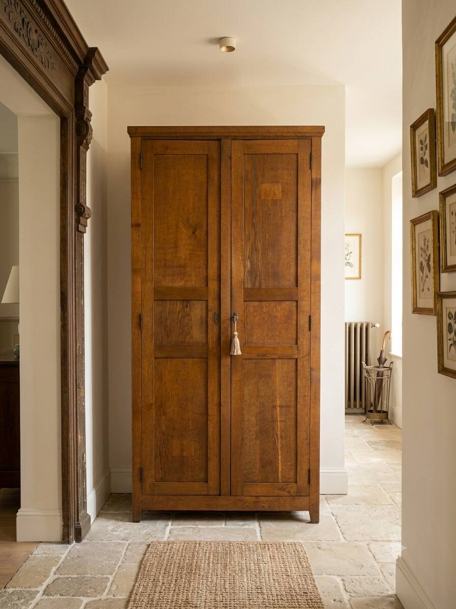 Armoire parisienne ancienne en chêne