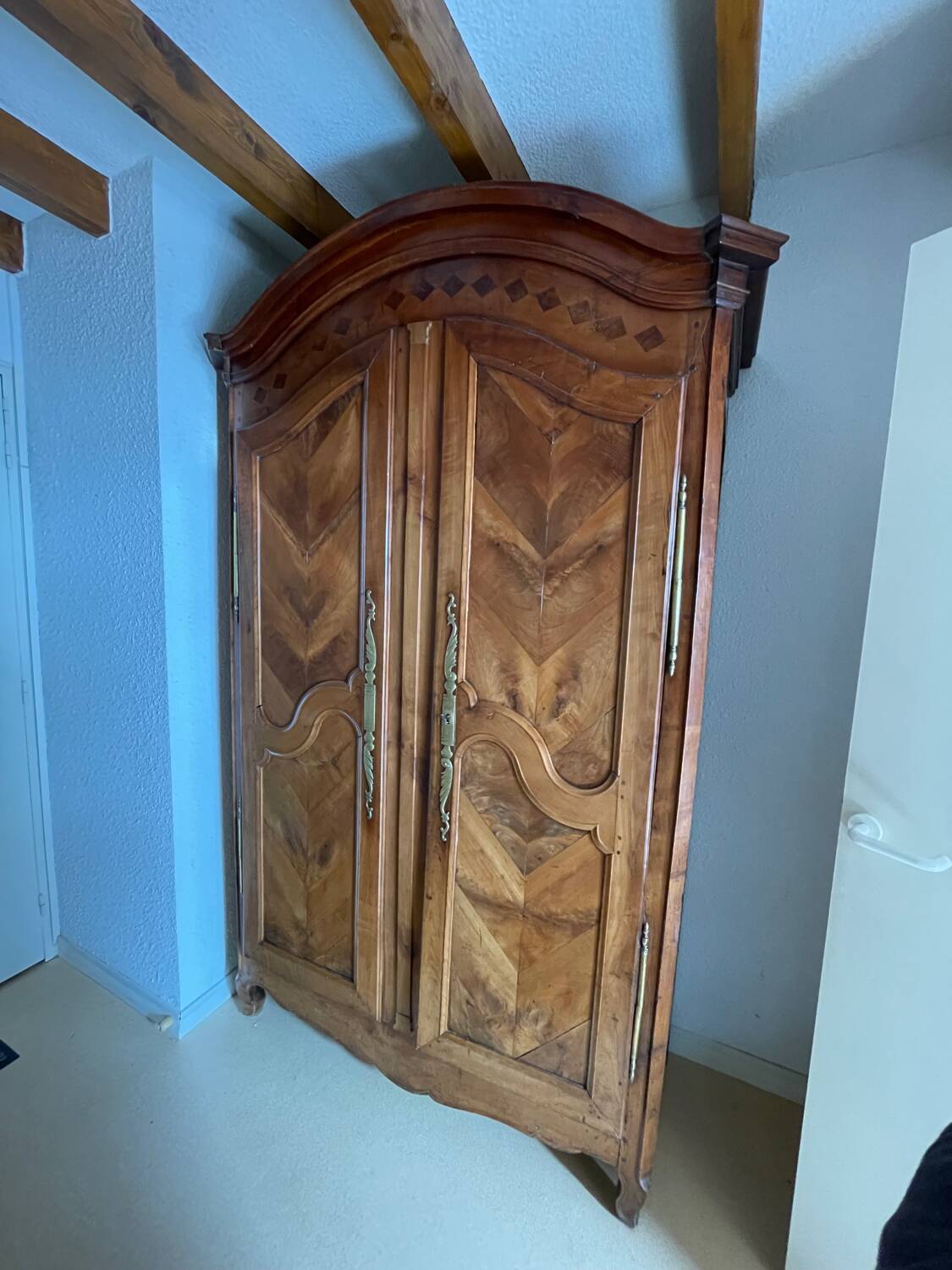 19th-century antique wardrobe