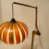 Custom made wooden floor lamp, 1960