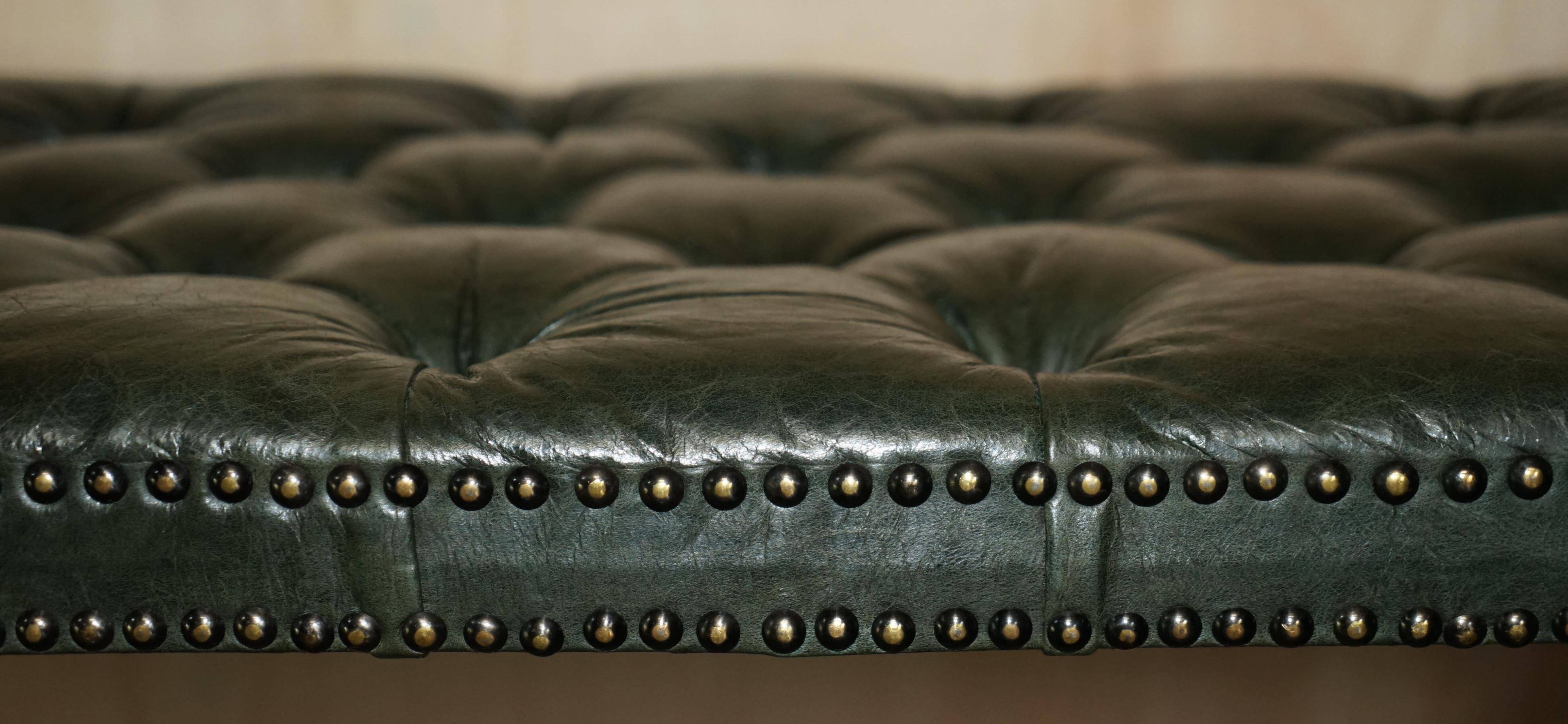 Victorian Chesterfield leather sofa