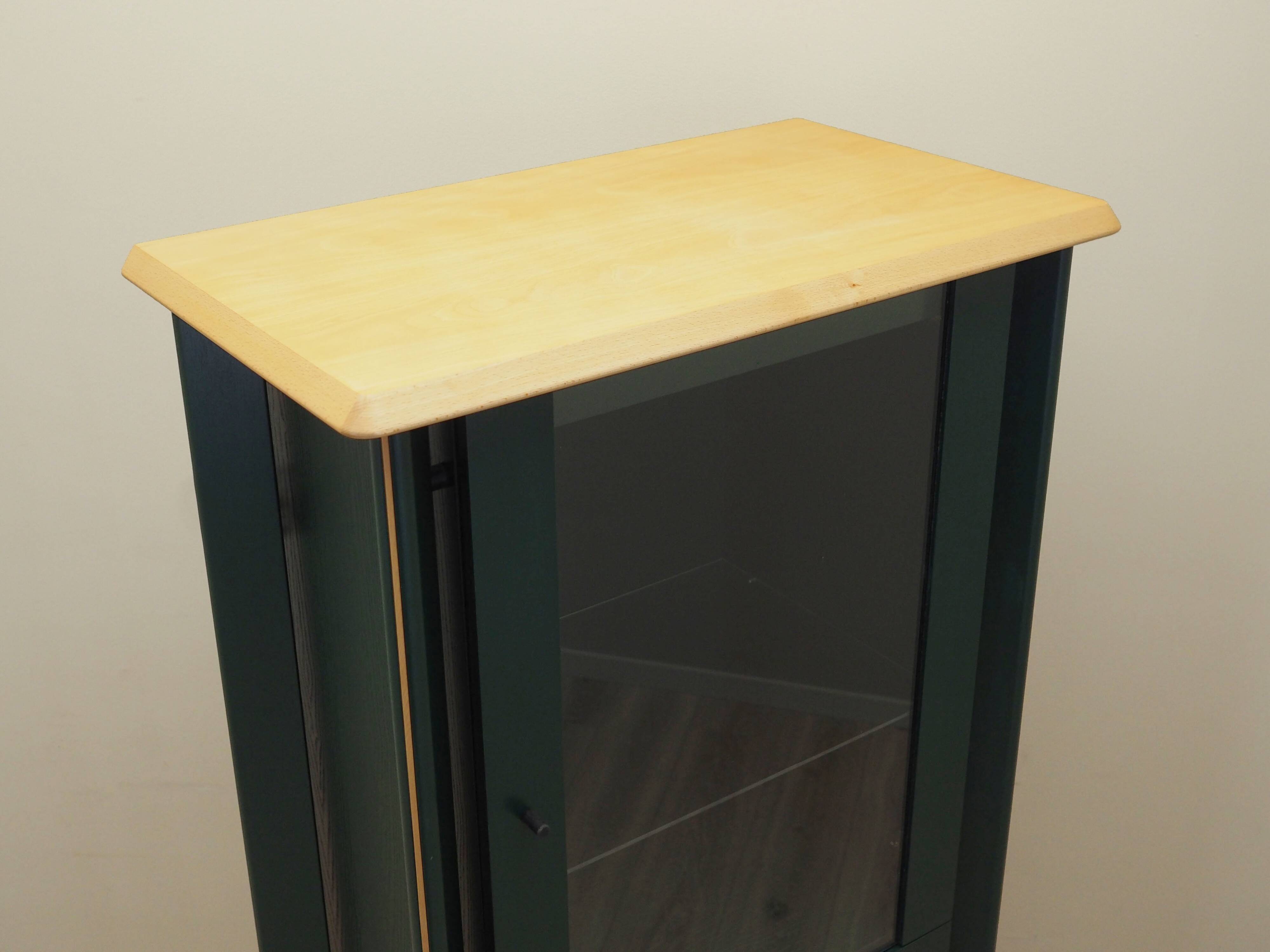 Oak showcase, Danish design, 1980s, production: Denmark