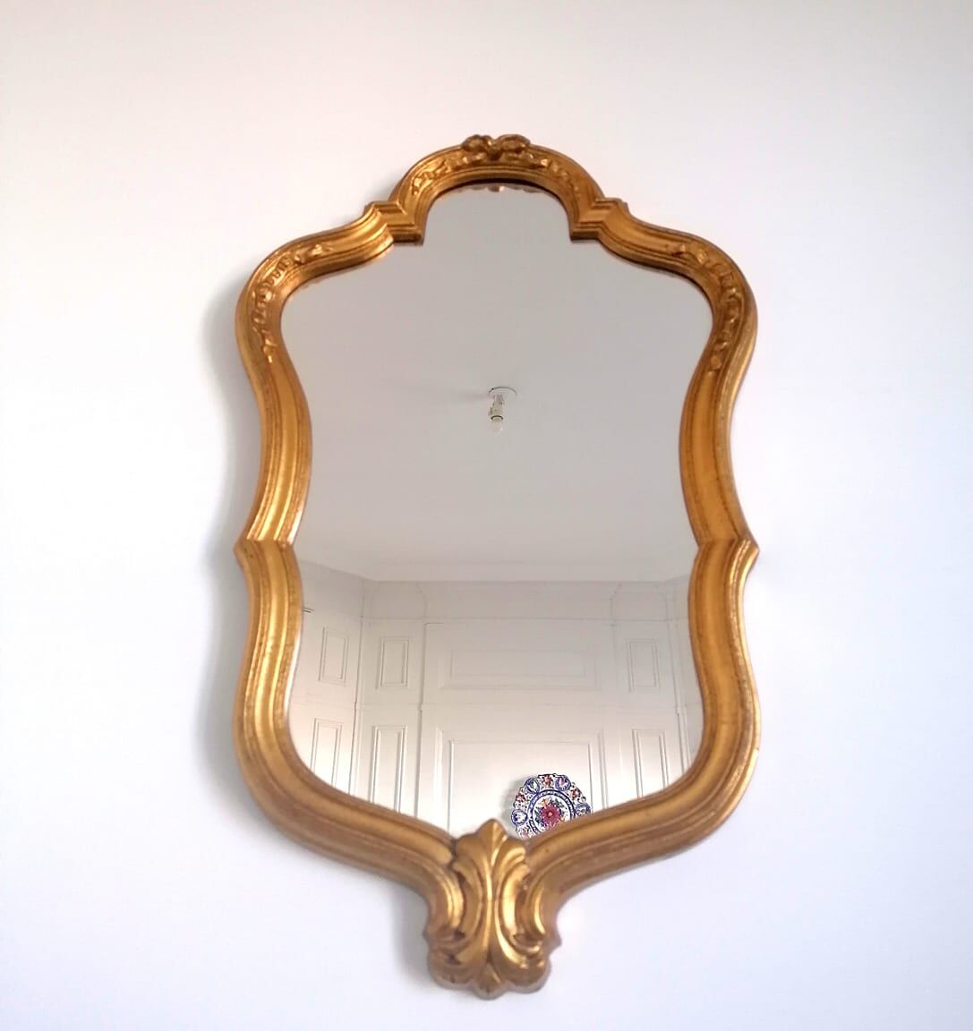 Louis XV style gilded mirror 38x58cm