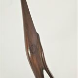 Pair of birds sculptural solid wood design 60s-70s