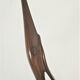 Pair of birds sculptural solid wood design 60s-70s
