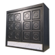 Black brutalist bar cabinet, 1970s