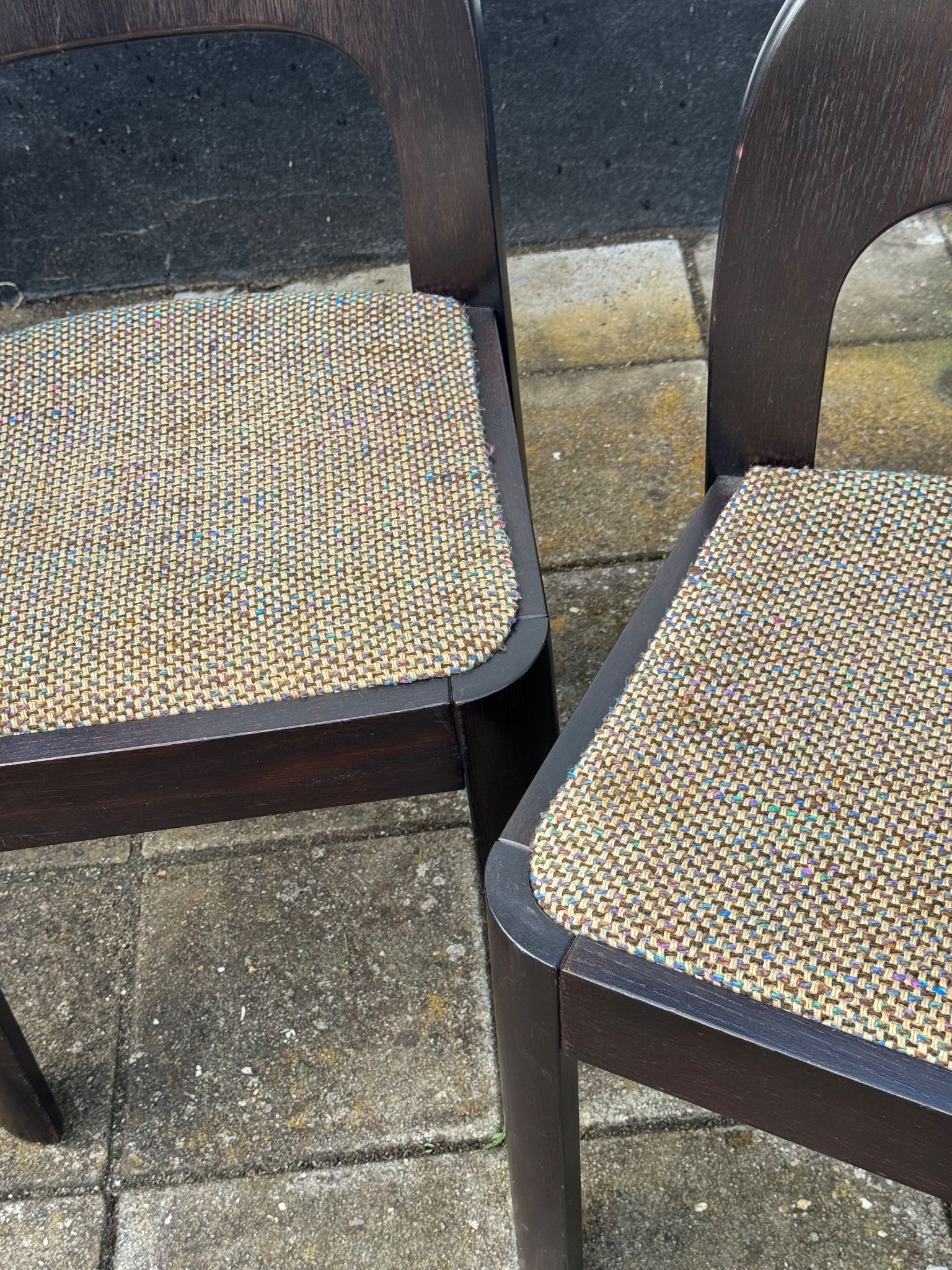 Pair of Brutalist Dining Chairs