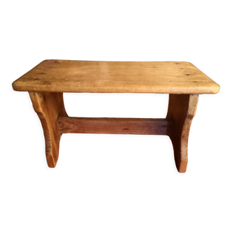 Wooden farm stool, handicraft, XIXh century