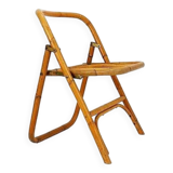 Mid-Century Italian Bamboo Dal Vera Folding Chair, 1960s