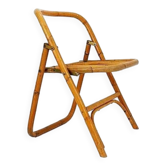 Mid-Century Italian Bamboo Dal Vera Folding Chair, 1960s