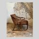vintage rattan armchair 1970S by KOK Maison, France