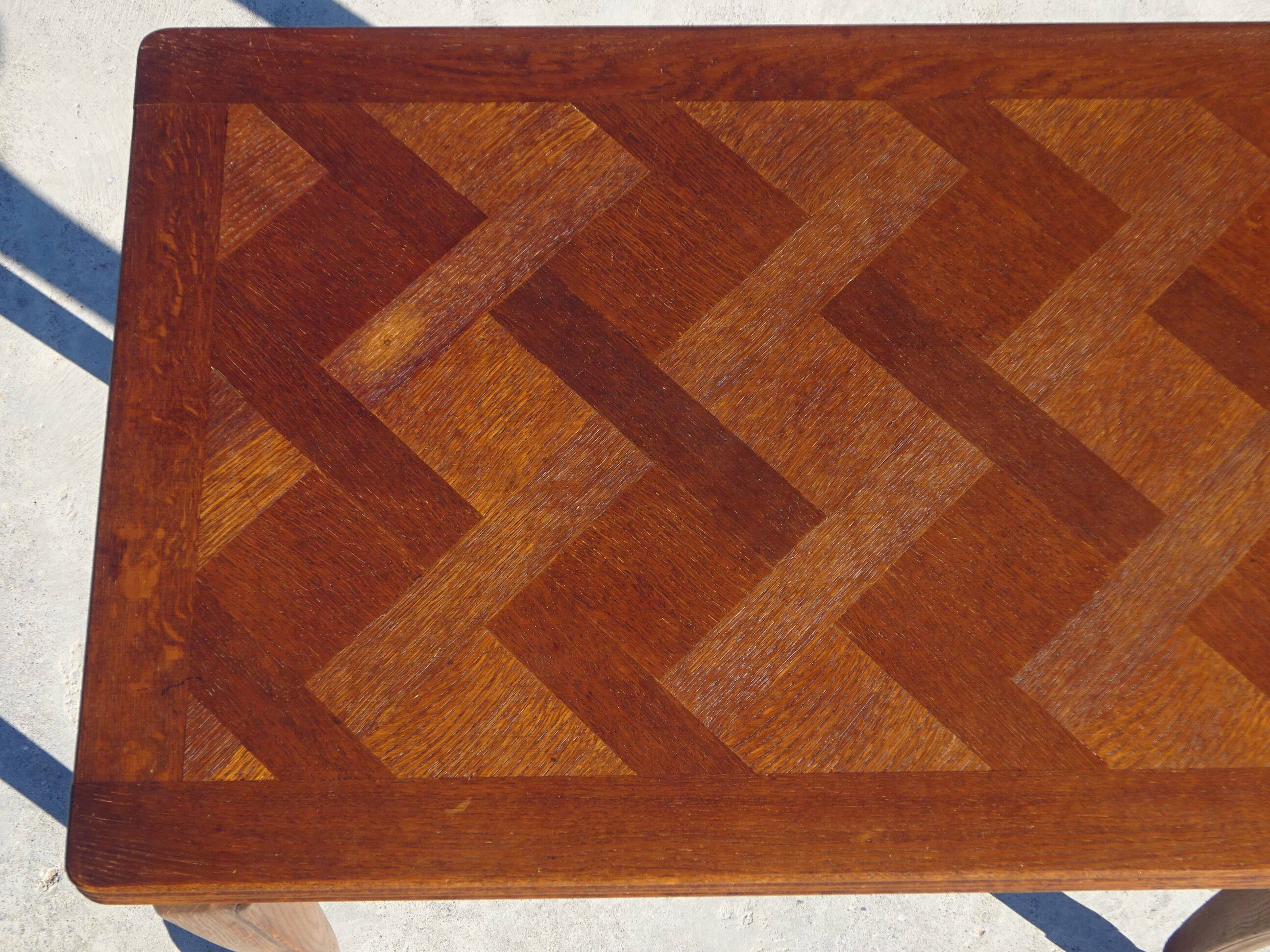 Table portefeuille en chêne