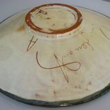 Ceramic dish, enameled terracotta, signed Puigdemont, 1960s, fish