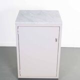 Set industrial cabinets with marble top.