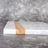Salvatore – White Rectangular Natural Marble Serving Tray