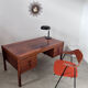 Old Danish Scandinavian desk in rosewood veneer designed by Christian Linneberg