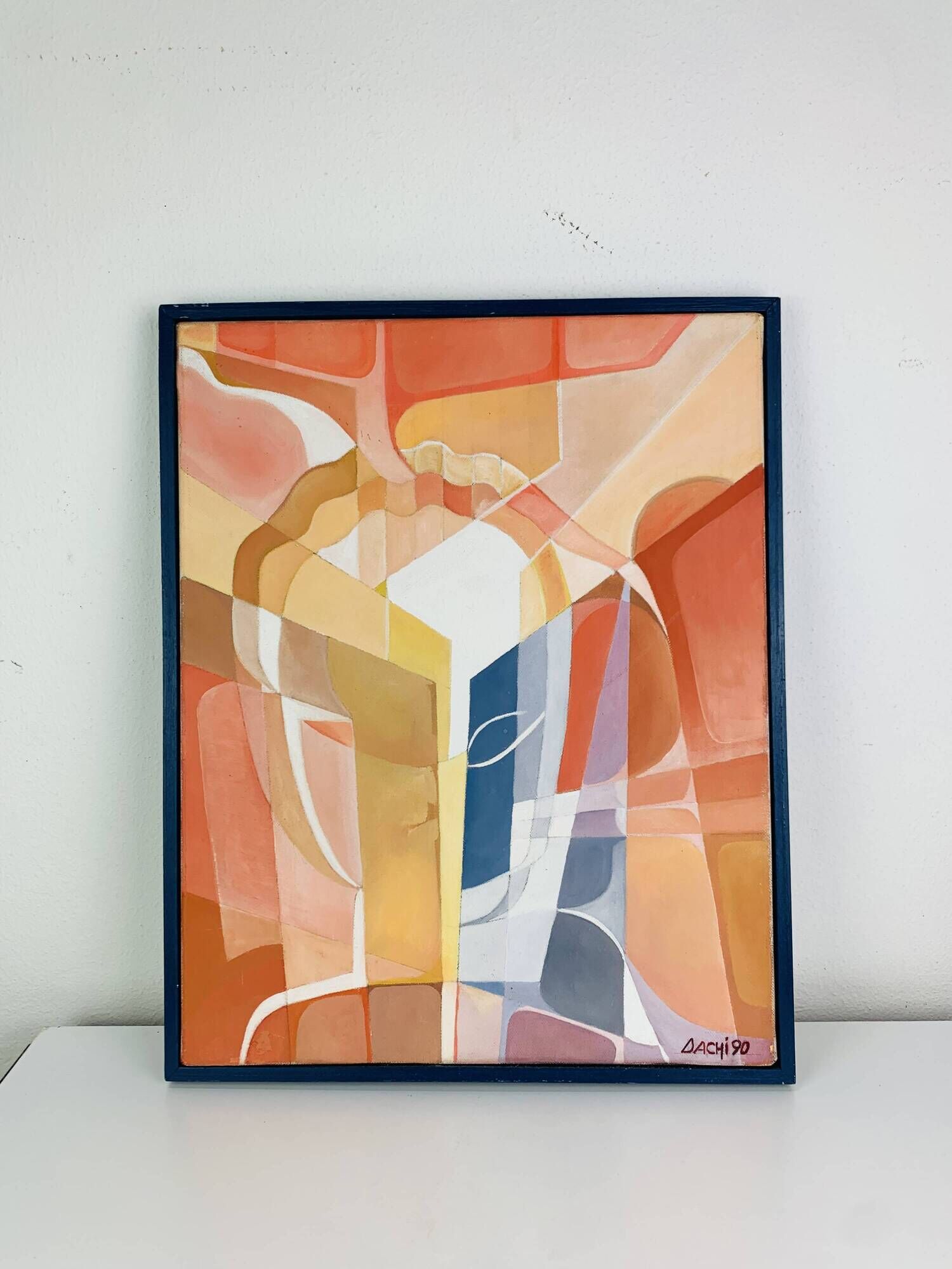 Abstract portrait painting from the 90s.