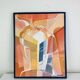 Abstract portrait painting from the 90s.