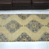 Orange & Brown Oushak Runner sku 2254