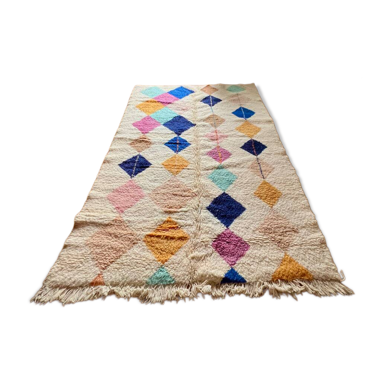 Berber handmade rug Beni Ouarain 100% wool