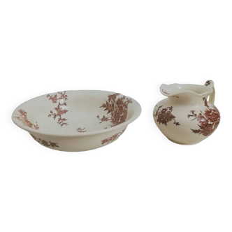 Ensemble de toilette en terre de fer Balleroy Mandavy