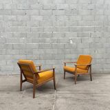 Saffron armchair pair