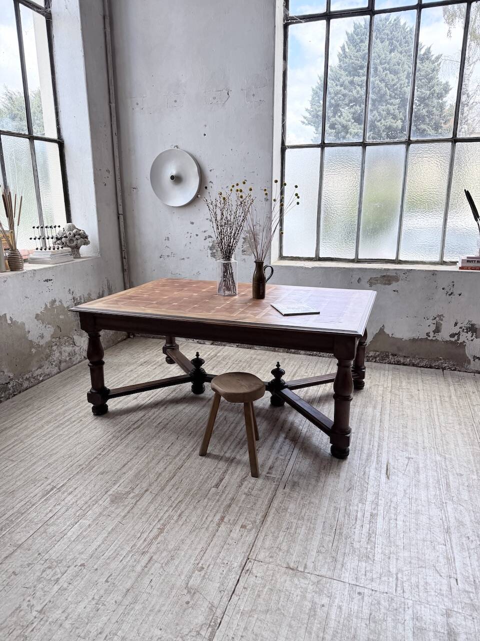 Oak table in Louis XIV style 1900