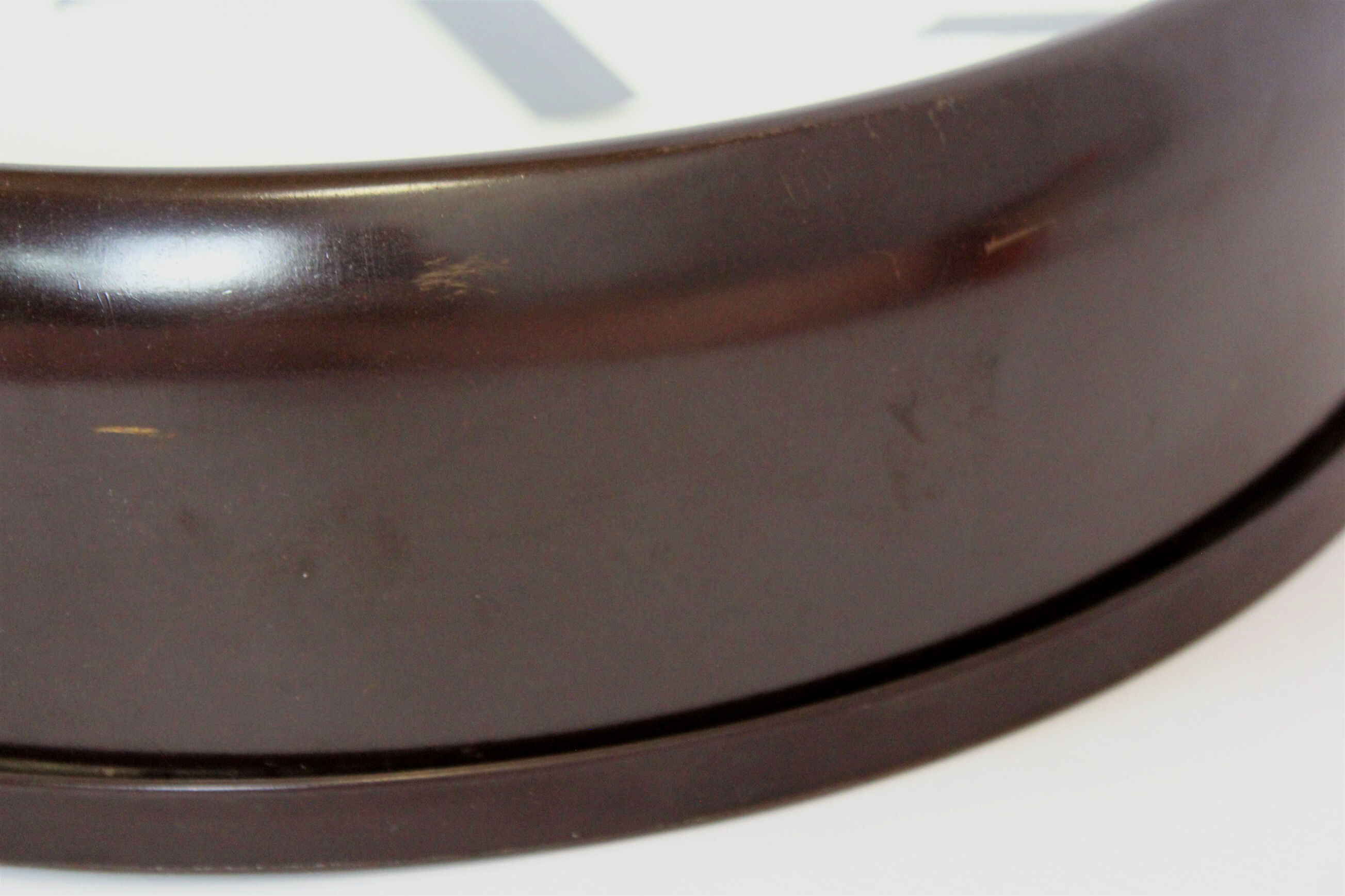 Bakelite railway clock from pragotron, 1950s